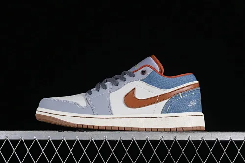 All categories Air Jordan Jordan series basketball shoes Air Jordan 1 Low Air Jordan 1 Low "Multi-Color" AJ1 Joe 1 blue denim low-top cultural and casual sneakers FZ5045-091